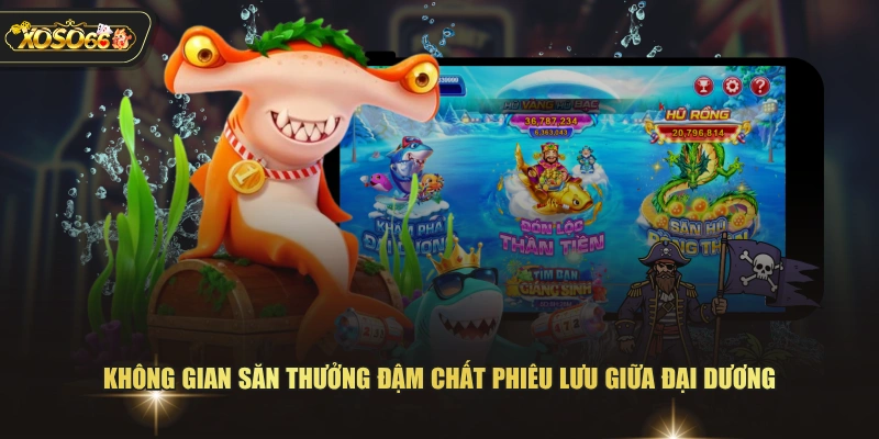 Không gian săn thưởng đậm chất phiêu lưu giữa đại dương 